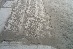 Vlakschuren gefreesde betonvloer