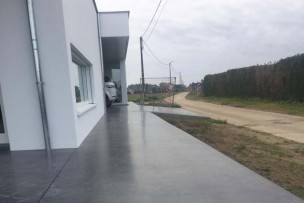 Terrasvloer beton fijnslijpen
