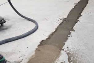 Goten beton opvullen en schuren