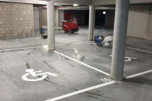 Garagevloer cementresten verwijderen