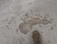 Delaminatie toplaag beton